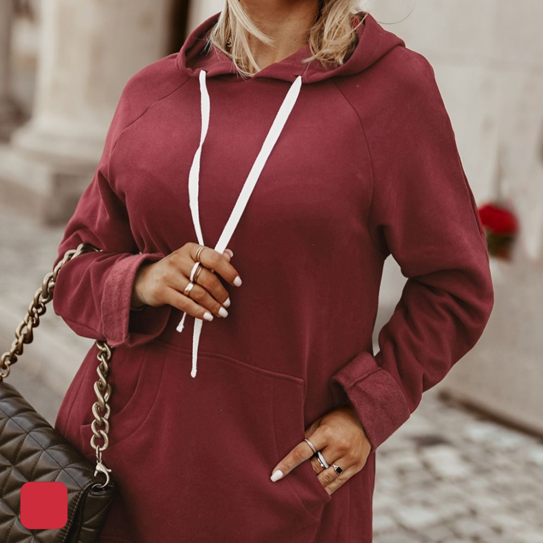 CozyWeave - Oversized Hoodie Dress